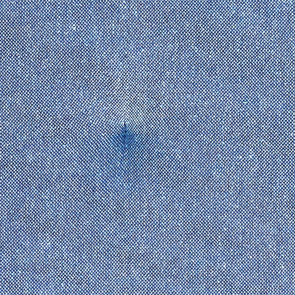 Medium Blue Solid Chambray Weave Cotton Chair Pad - 15.5x17 Cushioned Seat Cushion - VHC Brands