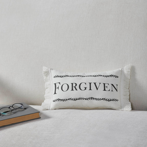 Risen Saved Forgiven Inspirational Pillows 7x13 (3PC Bundle)