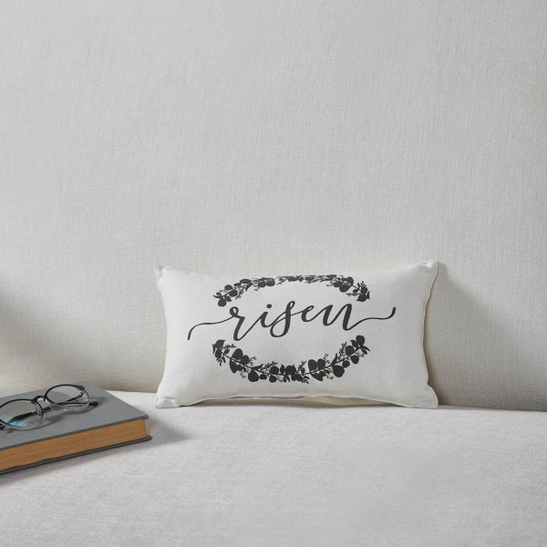 Risen Saved Forgiven Inspirational Pillows 7x13 (3PC Bundle)