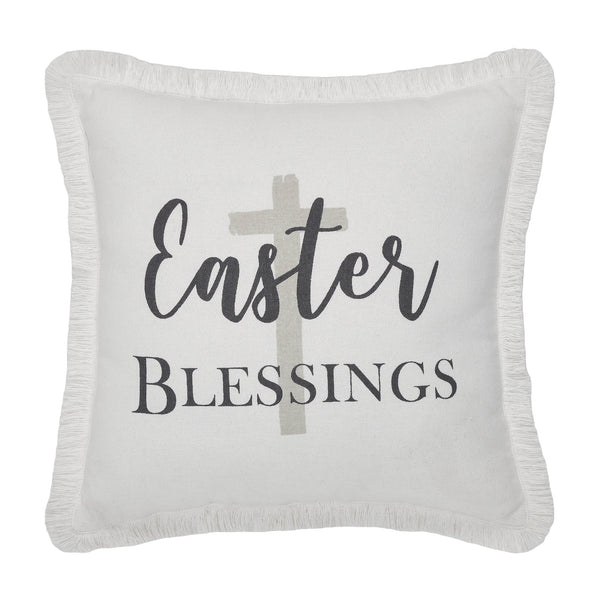 Risen Inspirational Easter Cross Pillows 12x12 (2PC Bundle)