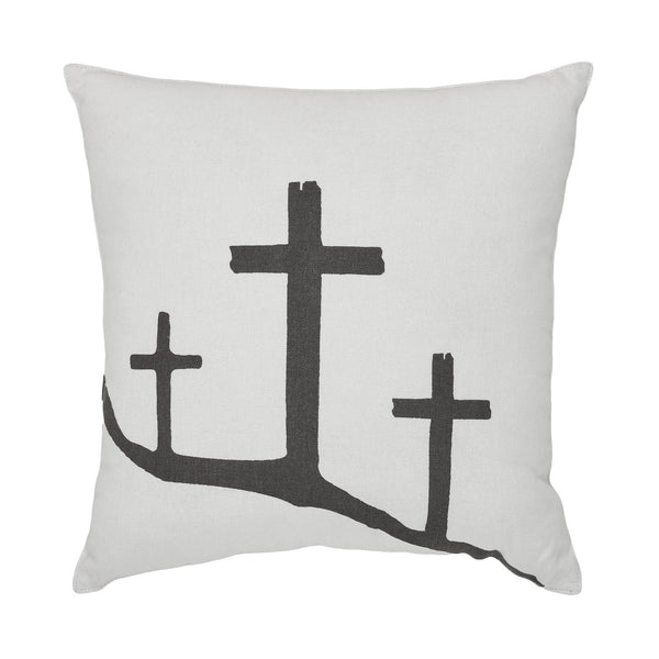 Risen Inspirational Easter Cross Pillows 12x12 (2PC Bundle)
