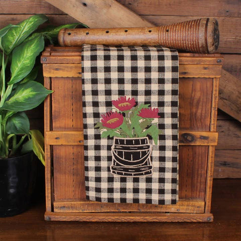 Flowers in Firkin Towel (set of 2)