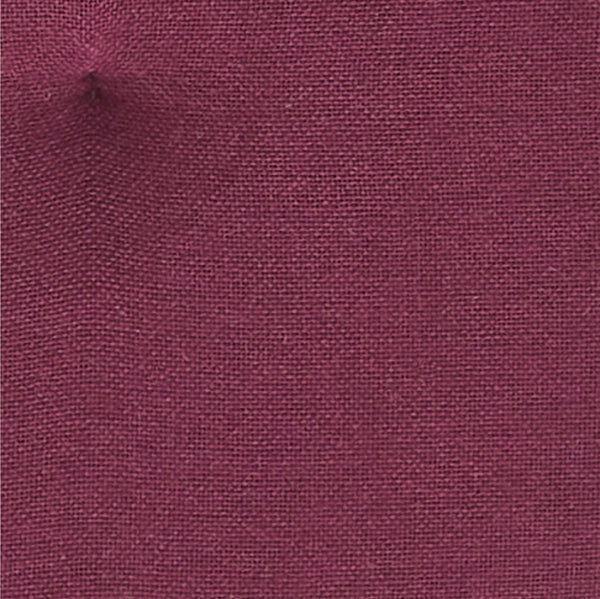 Cranberry Red Solid Chair Pad with Ties - 15.5x17 Farmhouse Cottage Stuffed Seat Cushion