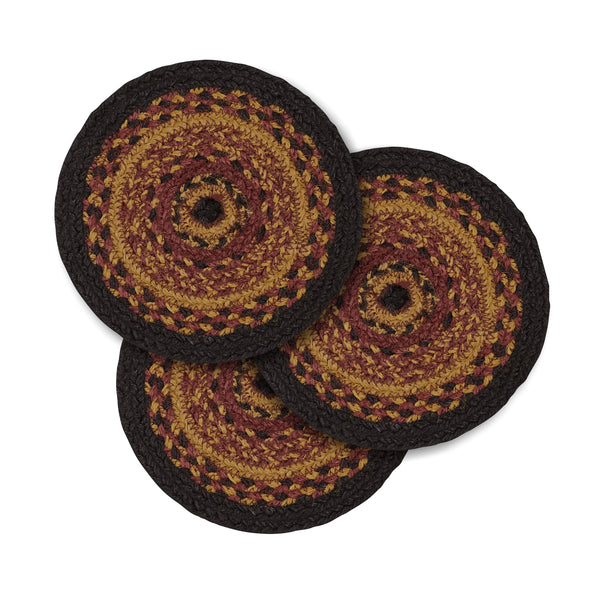 Heritage Farms Jute Trivet 8 inch Diameter Set of 3