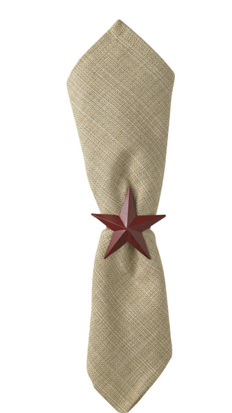Red Barn Star Napkin Ring