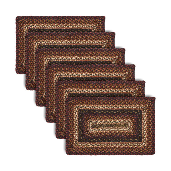 Beckham Jute Rect Placemat Set of 6 12x18
