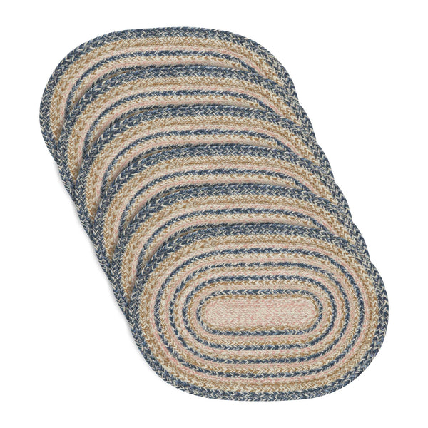 Kaila Jute Oval Placemat Set of 6 13x19