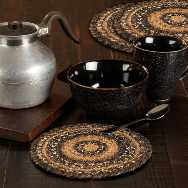 Espresso Jute Trivet 8 Set of 3