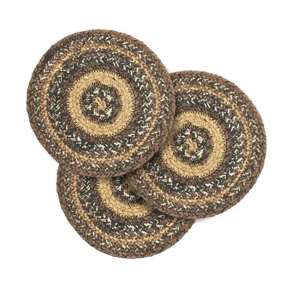 Espresso Jute Trivet 8 Set of 3