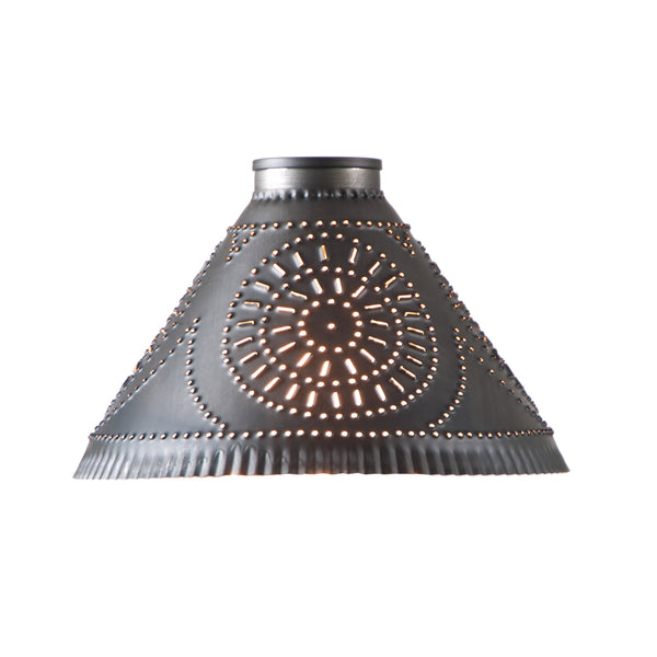 Medium Barrington Shade with Chisel Design in Kettle Black