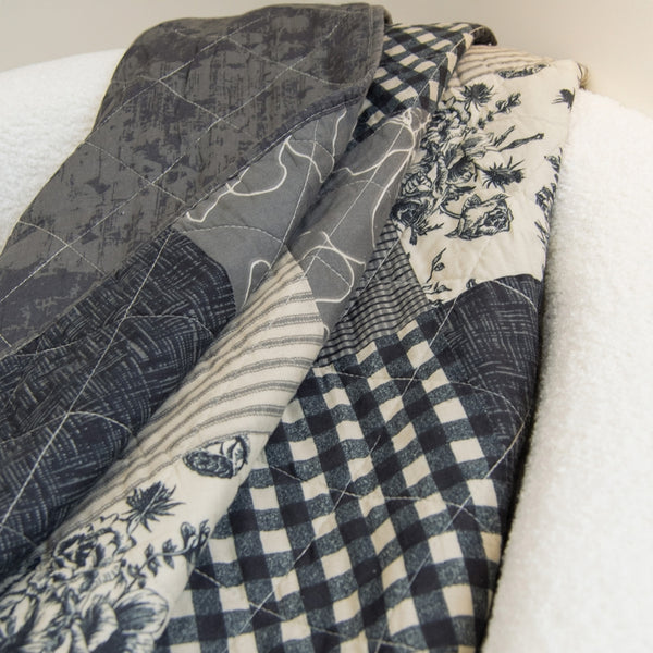 Augusta 3pc Cotton Pieced Quilt Set