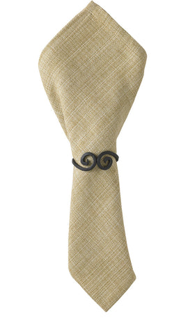 Iron Knotted Napkin Ring (set of 4)