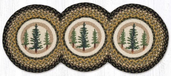 TCP-116 Tall Timbers Printed Tri Circle Runner 15"x36"