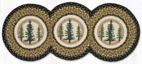 TCP-116 Tall Timbers Printed Tri Circle Runner 15"x36"