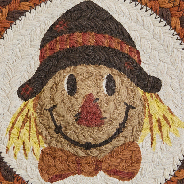 Scarecrow Printed Trivet | Rustic Fall Country Tabletop Décor