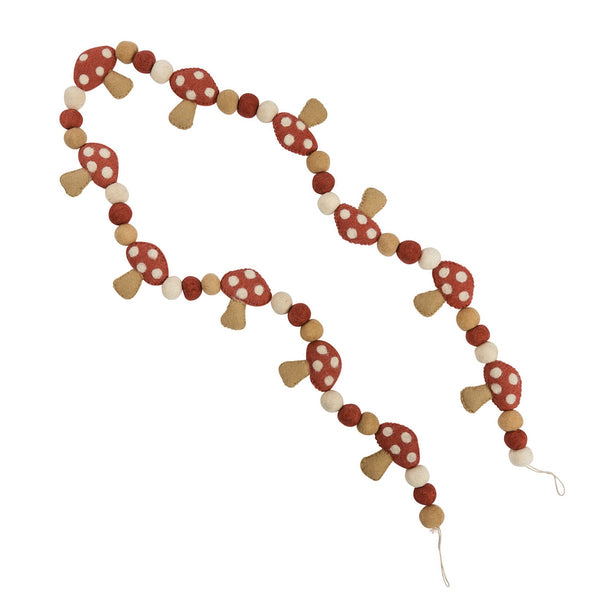 Mushroom Wool Garland
