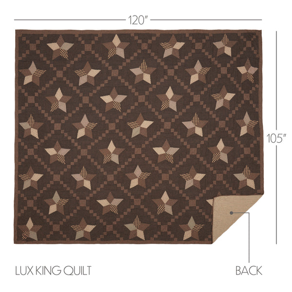 Farmhouse Star Over-Sized Luxury King Quilt 120Wx105L