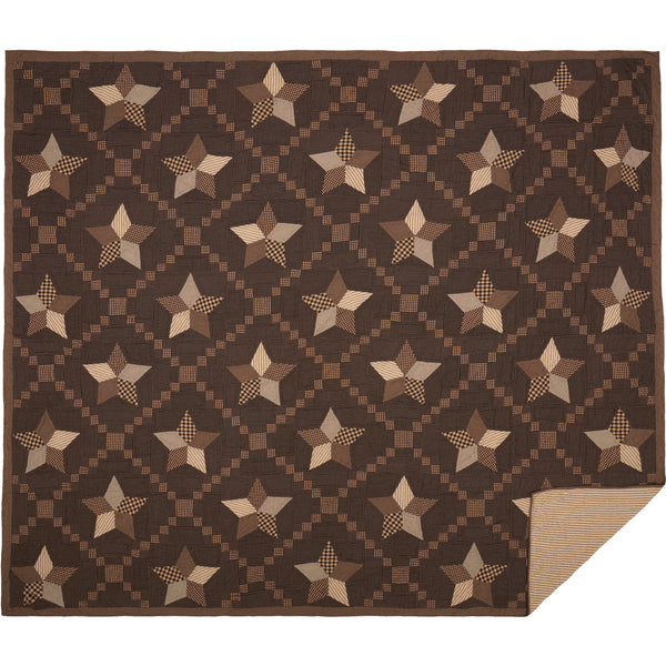 Farmhouse Star Over-Sized Luxury King Quilt 120Wx105L