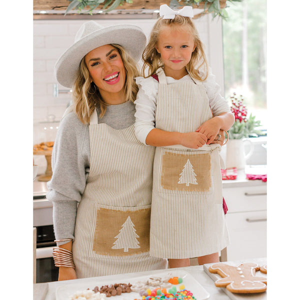 Modern Farmhouse Christmas Child Apron