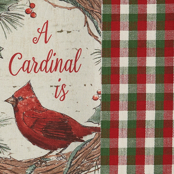 Wild and Beautiful Holiday Cardinal 2 Dishtowel Set