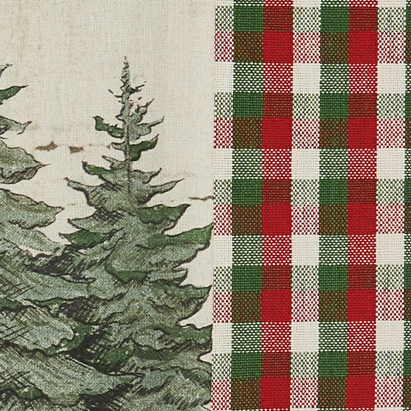 Wild And Beautiful Holiday Christmas Tree 2 Dishtowel Set