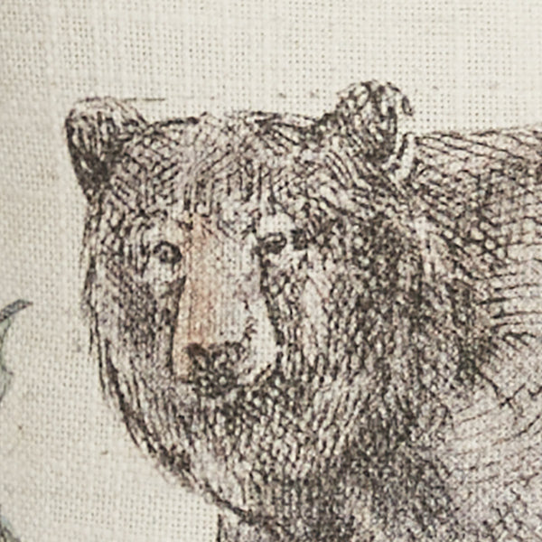 Wild and Beautiful Holiday Bear 10" Pillow