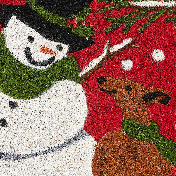 Flurry Snowman Doormat