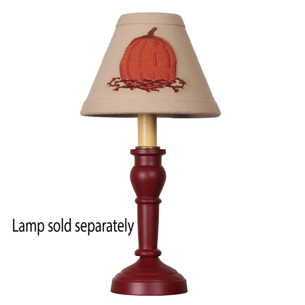 Primitive Pumpkin & Bittersweet 6" Candle Lamp Shade