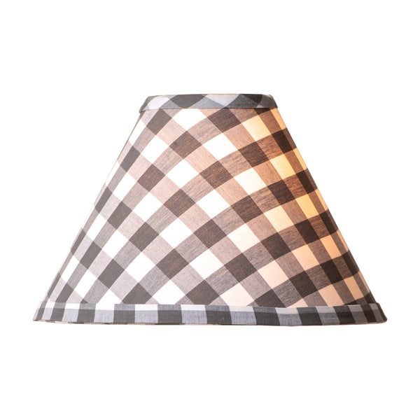 15-Inch Gray Check Flared Shade