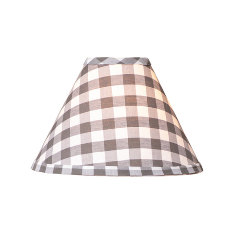 13-Inch Gray Check Flared Shade