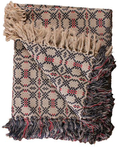 Kendall Jacquard Black Afghan