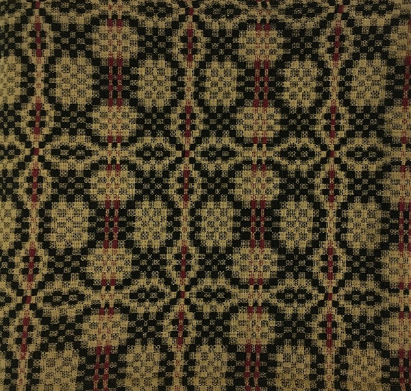 THE PATRIOT KNOT SHORT RUNNER 14" X 32" BLACK/Red/Tan