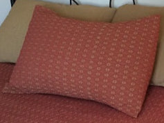 PACKSVILLE ROSE CRANBERRY/TAN KING BED COVER COMBO WITH 2 MATCHING SHAMS