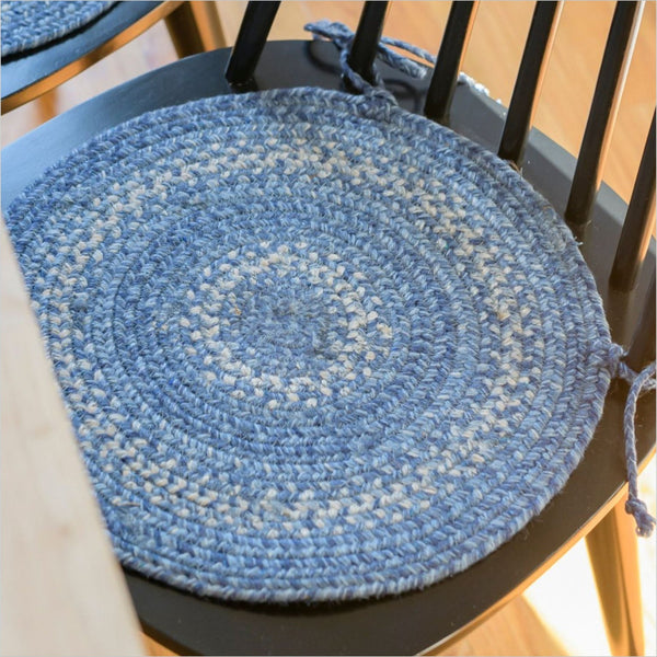 15x15 Denim Sky Chairpad Set of 2
