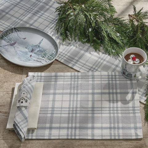Add calming and stylish touches to your holiday decor with the All Is Calm Placemats! Featuring a soothing combination of pewter and oatmeal with an accent of lurex sparkle, these placemats will be the perfect winter addition to your home!