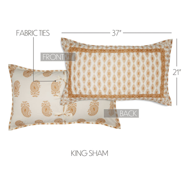 Avani Gold King Sham 21x37