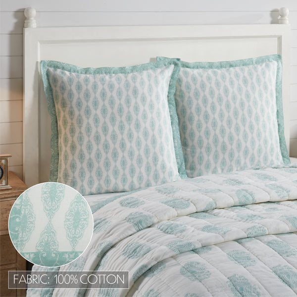 Avani Sea Glass Fabric Euro Sham 26x26