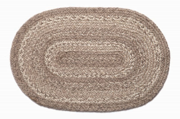 Ashwood Braided Oval Placemat set/4 - 100% JUTE - Clearance
