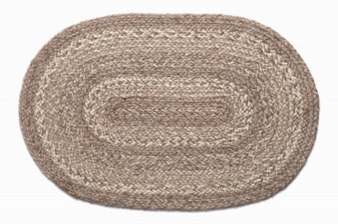Ashwood Braided Oval Placemat set/4 - 100% JUTE - Clearance