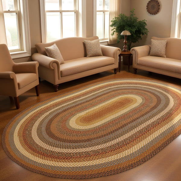 27x45  Biscotti Oval Cotton Rug