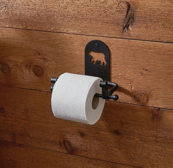 Black Bear Toilet Tissue Holder