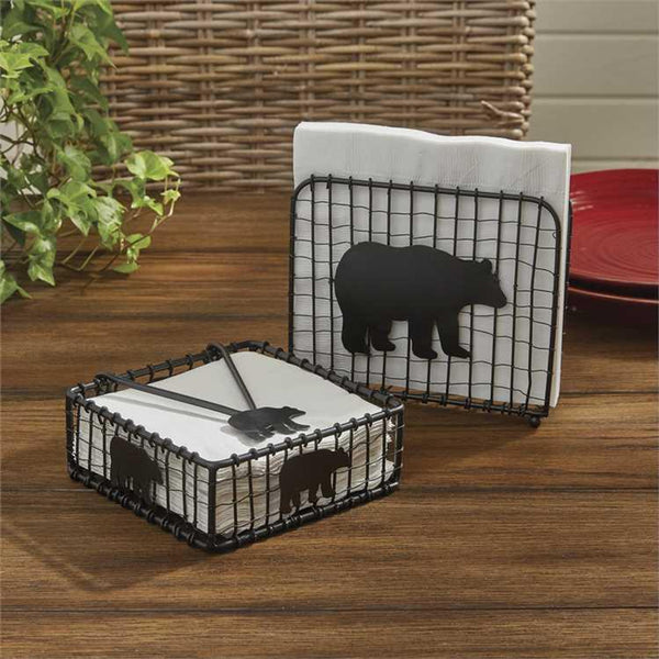 Black Bear Wire Luncheon Napkin Holder