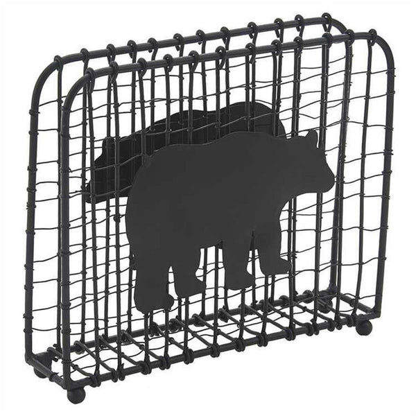 Black Bear Wire Luncheon Napkin Holder