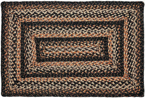 Black Forest Braided Jute Rug Rectangle