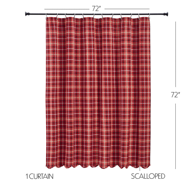 Braxton Scalloped Shower Curtain 72x72