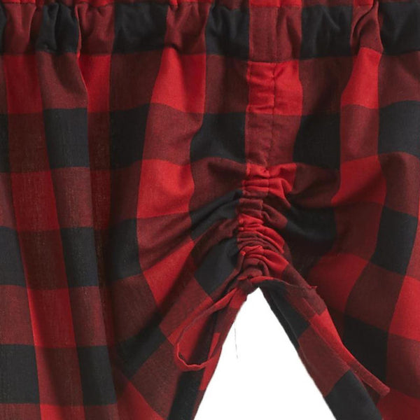 Buffalo Check Lined Farmhouse Valance