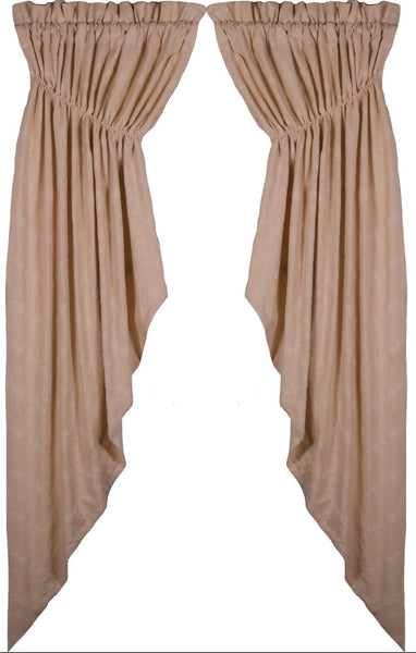 Candlewicking Cream Gathered Swag Cream