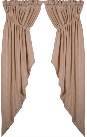 Candlewicking Cream Gathered Swag Cream