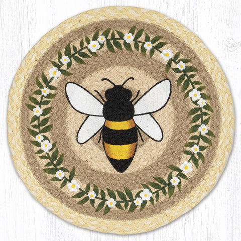 CH-880 Bee Happy Round Chair Pad 15.5"x15.5"