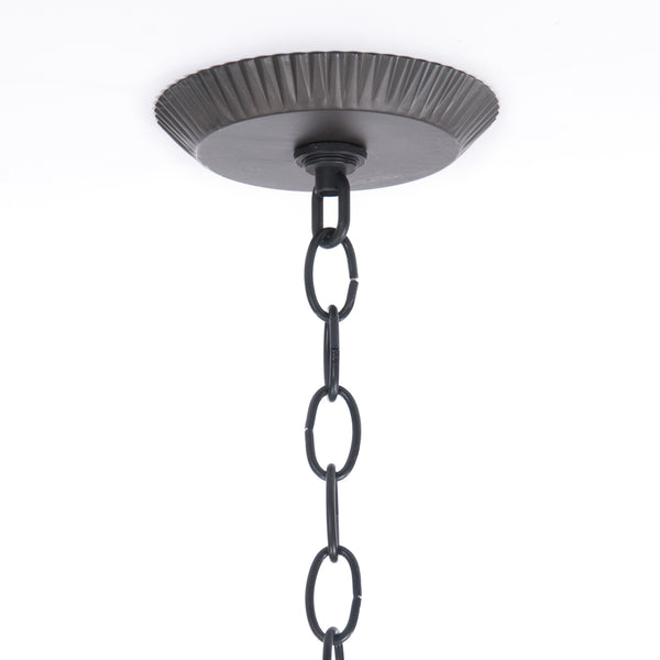 Kettle Black Ceiling Plate Kit with 3-ft of Chain